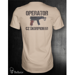 T-shirt CZ Scropion 61 operator sand