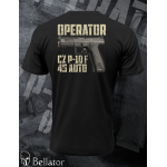 T-shirt Operator CZ P-10-F-45-AUTO black