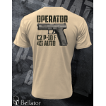 T-shirt Operator CZ P-10-F-45-AUTO sand