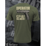 T-shirt Operator CZ P-10-F-45-AUTO  olive