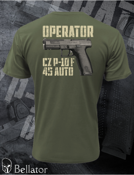 T-shirt Operator CZ P-10-F-45-AUTO black