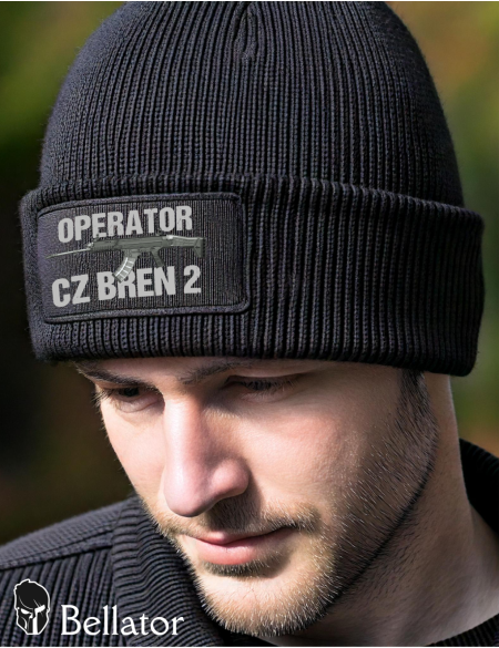 Knitted hat CZ-806-Bren-2-Operator black
