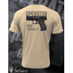T-shirt CZ Operator Walther PDP Compact 4 sand