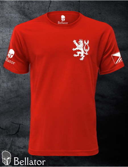 T-shirt CZ Czech Lion red