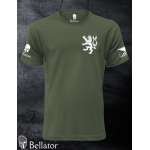 T-shirt CZ Czech Lion olive S