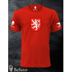 T-shirt CZ Czech lion red logo red