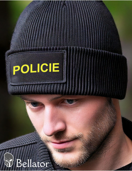 Knitted hat Police black