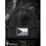 Knitted hat Czech flag black