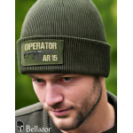 Knitted hat Operator DD AR 15 olive