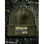 Knitted hat Operator DD AR 15 olive