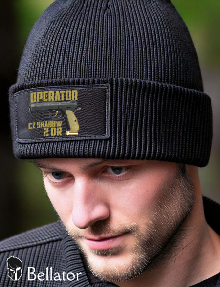 Knitted hat CZ-SHADOW-2-OR black