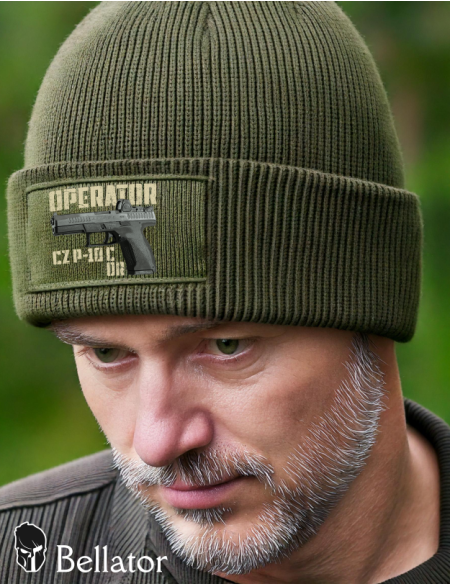 Knitted hat CZ Operator P-10-C-OR black