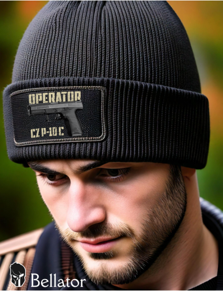 Knitted hat CZ Operator P-10-C black