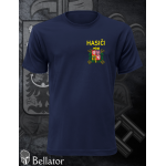 T-shirt Firefighters print left breast navy