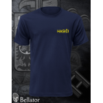 T-shirt Firefighters print left breast text navy