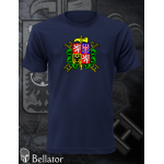 T-shirt Firefighters print front large emblem navy