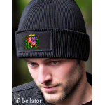 Knitted hat Czech flag black