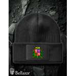 Knitted hat Czech flag black