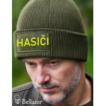 Knitted hat Czech flag black