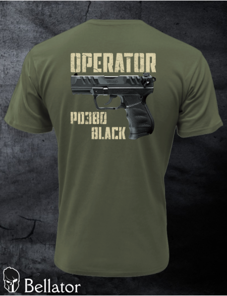 T-shirt CZ Operator Walther PDP Compact 4 sand