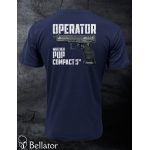 T-shirt CZ Operator Walther PDP Compact 4 sand