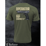 T-shirt CZ Operator Walther PDP Compact 4 sand
