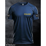 T-shirt Firefighters print front large emblem black