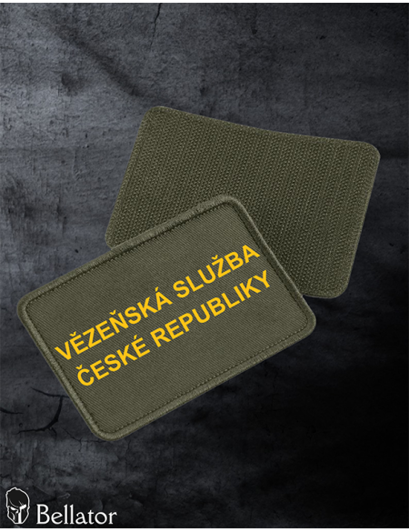 Prison Service flag patch with velcro, black