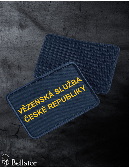 Prison Service flag patch with velcro, black