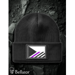 Knitted hat Czech flag black