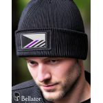 Knitted hat Czech flag black