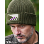 Knitted hat Czech flag black