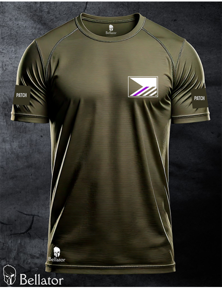Functional T-shirt with patch Prison Service 01 olive