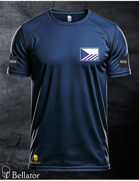 Functional T-shirt with patch Prison Service 01 black