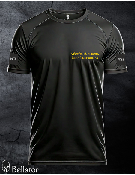 Functional T-shirt with patch Prison Service 02 black