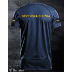 Functional T-shirt with patch Prison Service 02 navy