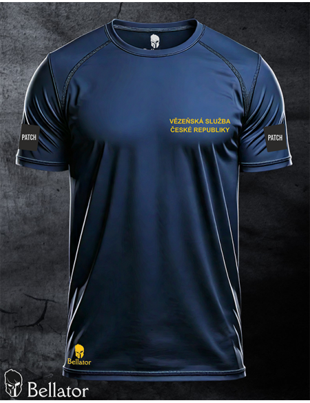 Functional T-shirt with patch Prison Service 02 black