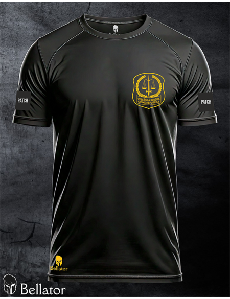 Functional T-shirt with patch Prison Service 03 black