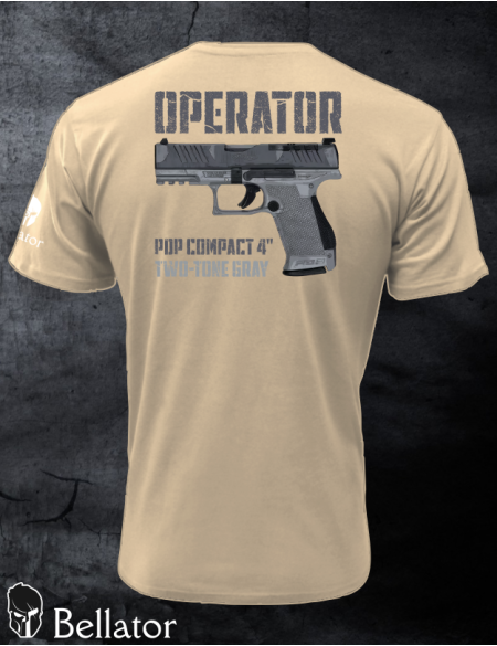 T-shirt Operator Walther PDP Compact 4 Two-Tone Gray black