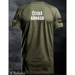 Functional T-shirt with patch Czech Army 02 olive