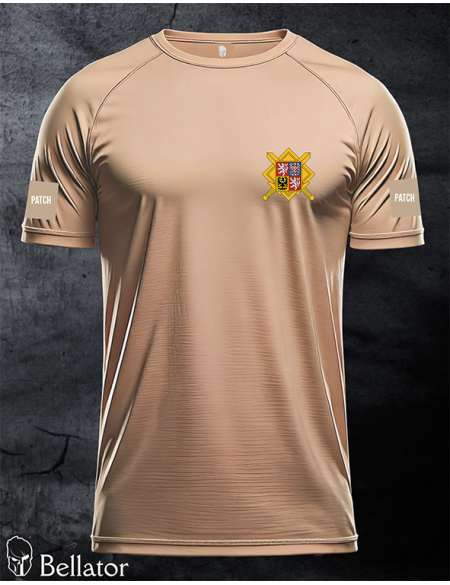 Functional T-shirt with patch Czech Army 02 desert
