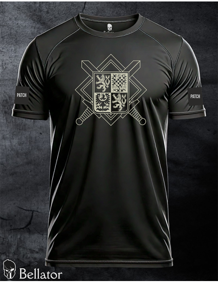 Functional T-shirt with patch Czech Army 03 black