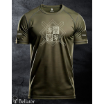 Functional T-shirt with patch Czech Army 03 olive
