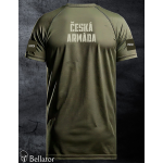 Functional T-shirt with patch Czech Army 03 olive