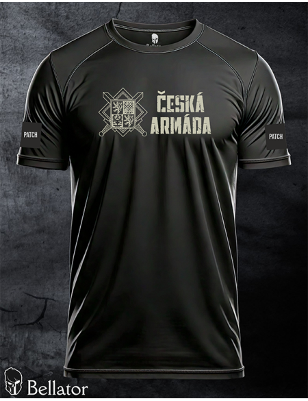 Functional T-shirt with patch Czech Army 04 black