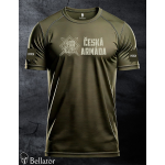 Functional T-shirt with patch Czech Army 04 olive