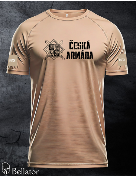 Functional T-shirt with patch Czech Army 04 desert