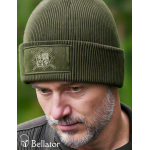 Knitted hat Czech flag black
