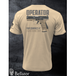 T-shirt CZ Operator Walther PDP Compact 4 Two-Tone Tan black