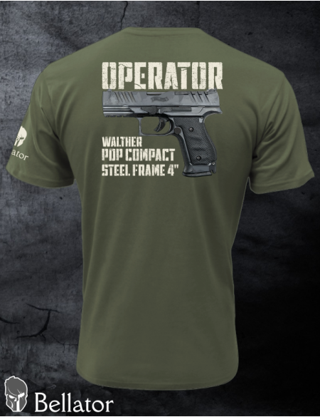 T-shirt CZ Operator Walther PDP Compact Steel Frame 4 olive S
